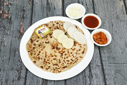 Desi Ghee Aloo Mooli Paratha