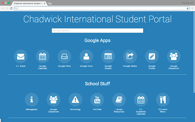 Chadwick International Student Portal chrome extension