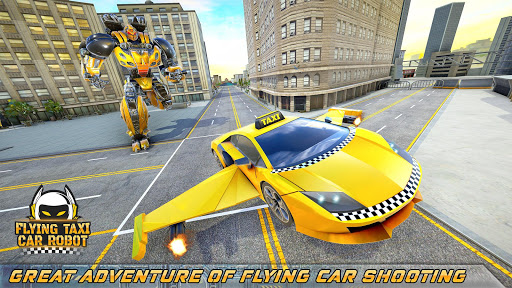 Flying Taxi Car Robot: Flying Car Transformation 1.0.2 screenshots 12