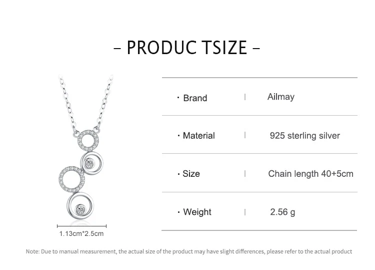 Title 6, Collier avec pendentif cercles irréguliers en a...