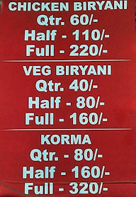 A-One Spl. Veg Biryani menu 2