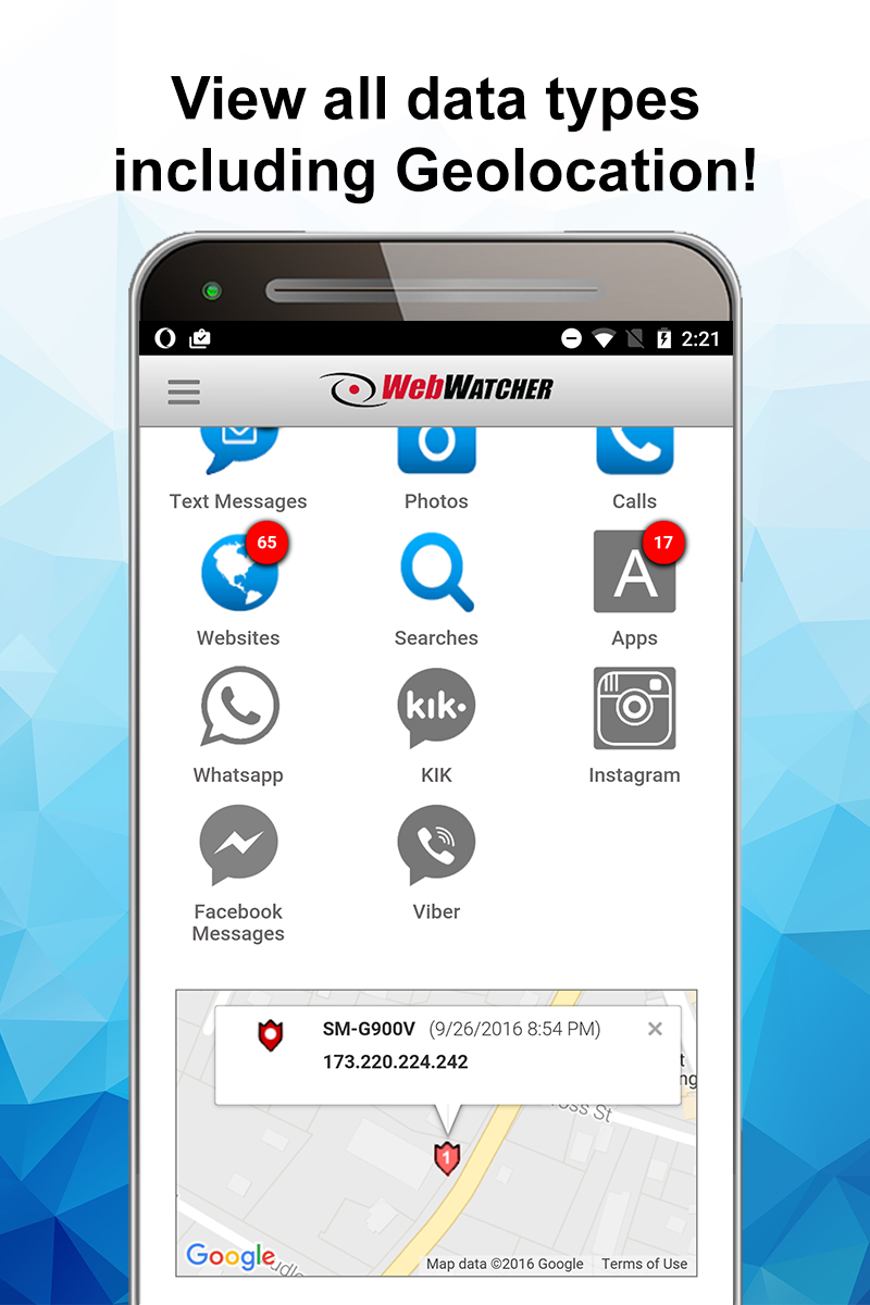 WebWatcher Parental Monitoring Screen 2