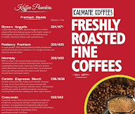 Kalmane Koffees menu 1