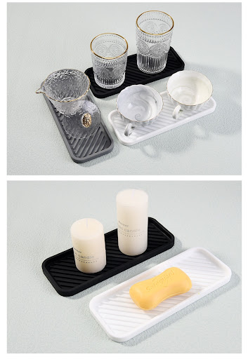 Title 5, Silicone Soap Rack Draining Rack Simple Thicken...