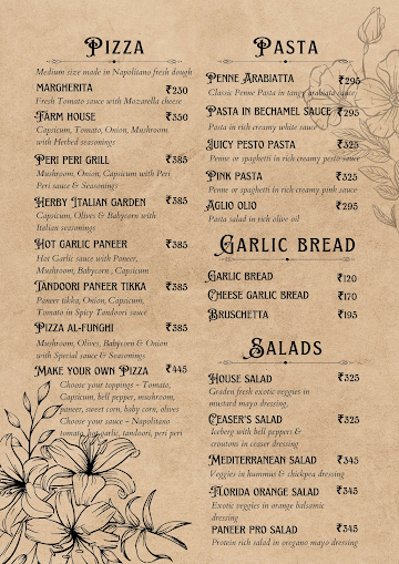 Chai Culture Cafe menu 