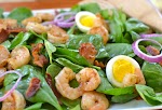 Spinach Salad with Shrimp and Warm Bacon Dressing was pinched from <a href="http://southernbite.com/2013/04/11/guest-post-spinach-salad-with-shrimp-and-warm-bacon-dressing/" target="_blank">southernbite.com.</a>