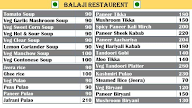 Balaji Restaurant menu 1