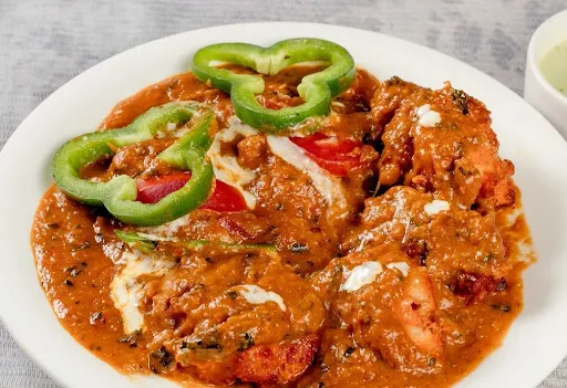 Kadai Chicken Boneless (8 pcs) with 4 Butter Naan