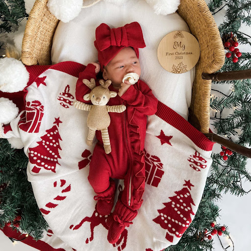 Title 4, Girl Infant Bodysuit Long-sleeved Knitted Stret...