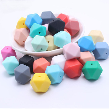 Title 1, 17MM Silicone Octagonal Beads DIY Baby Ornament...