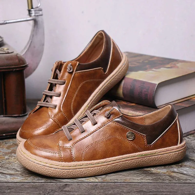 Women's front lace up low top round toe mid heel flats – comfortable and stylish footwear for everyday wear and versatil