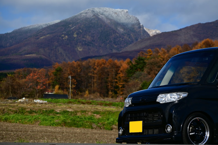 タントカスタムの冬の空と愛車・冬の空・さむい・日本の四季は美しい・浅間山に関するカスタム事例の投稿画像4枚目