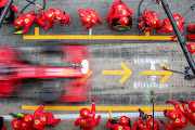 Carlos Sainz of Ferrari during the F1 Grand Prix of Spain at Circuit de Barcelona-Catalunya on May 9 2021 in Barcelona, Spain.