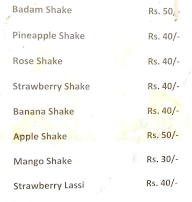 Mithlesh Juice Centre menu 1