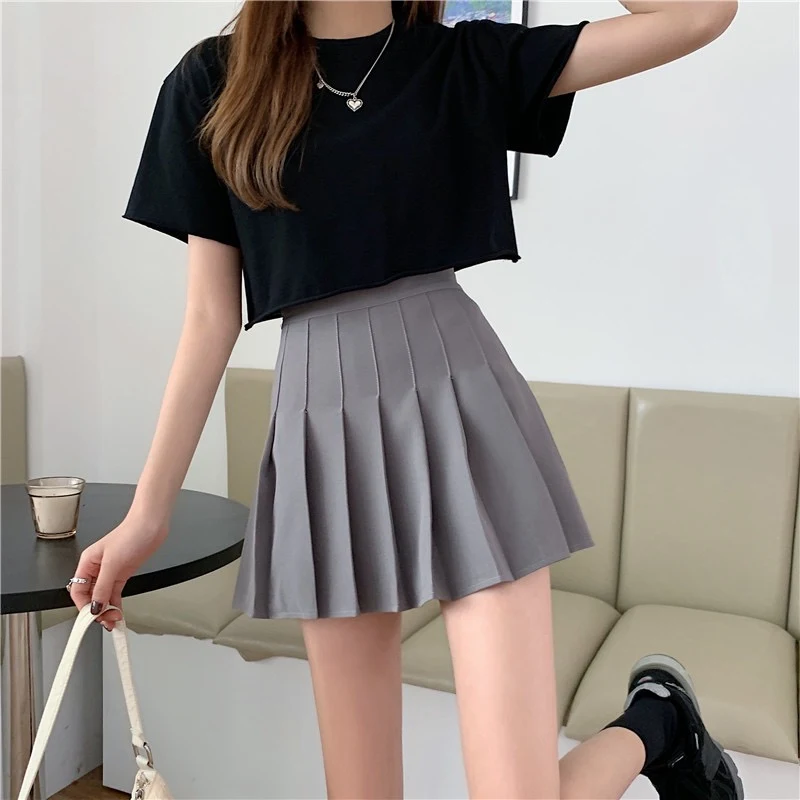 Falda Plisada a Cuadros para Mujer Cintura Alta Ajustada Corta Versátil Ideal para un Look Elegante y Moderno Perfecta para Cualquier Ocasión