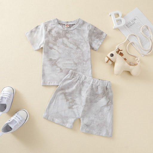 Title 4, Tie-dye Round Neck Short-sleeved T-shirt Embrac...
