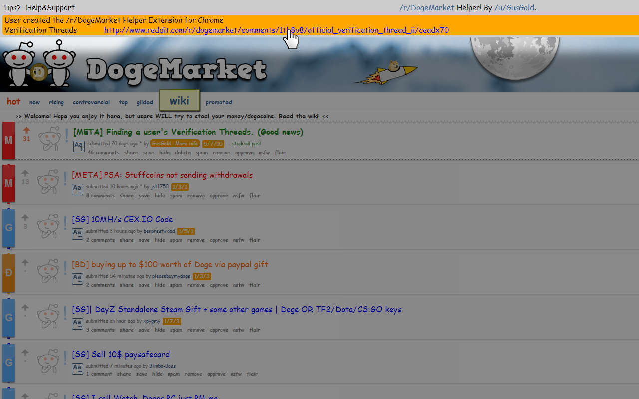 DogeCoin Reddit Helper Preview image 6