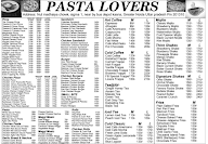 Pasta Lovers menu 1
