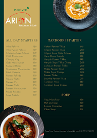 Arion - Restaurant & Café menu 1