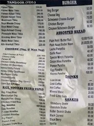 Desi Firangii menu 2