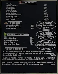 The chef's island menu 2