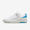 womens air jordan 2 low gym red and dark powder blue