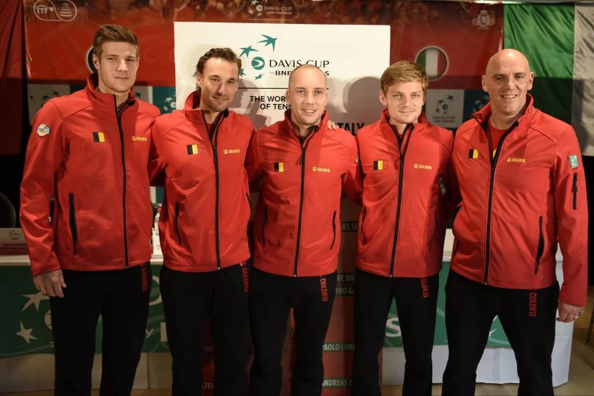 L'équipe belge de Coupe Davis sera au Parc Astrid vendredi