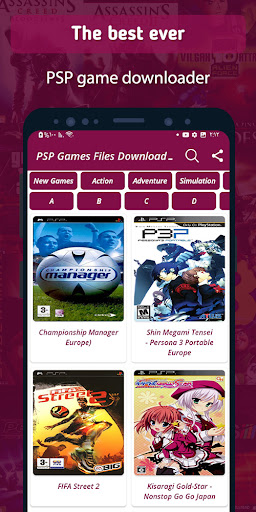 Screenshot psp games files downloader