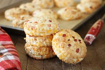 Ham and Cheddar Biscuits