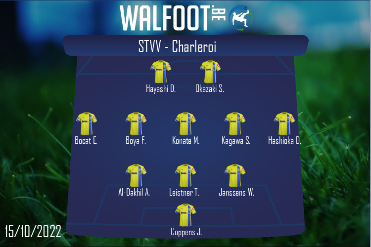 Composition STVV | STVV - Charleroi (15/10/2022)