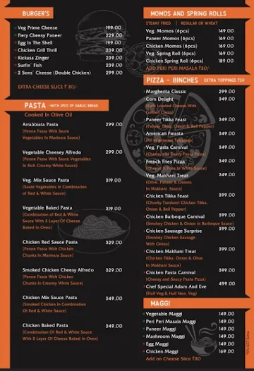 Cafe Grill House menu 