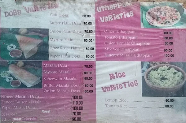 Sai Varam menu 