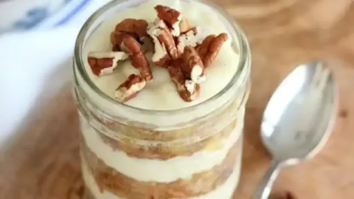 Chocolate Walnut Cake In Jar