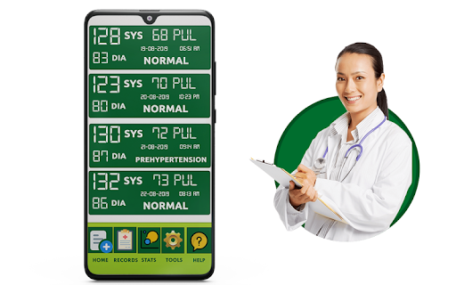 Blood Pressure  History Diary   Analyze BP Record