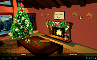 3D Christmas fireplace Screenshot