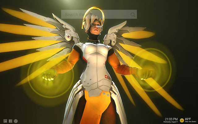 Overwatch Mercy NewTab Backgrounds HD