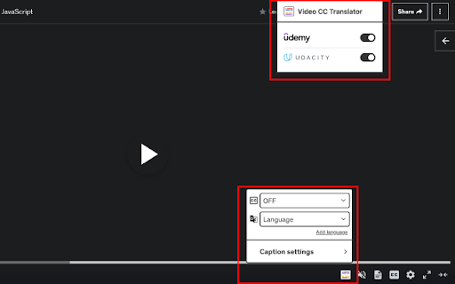 Video CC translator