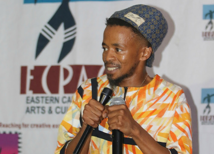 Eastern Cape Film Festival founder Nceba Mqolomba at the 2020 festival held at the Regent Hotel in East London