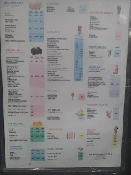 Giani's Ice Cream menu 1