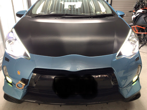 アクア のdiy デイライト取り付け レッドメモリーに関するカスタム メンテナンスの投稿画像 車のカスタム情報はcartune