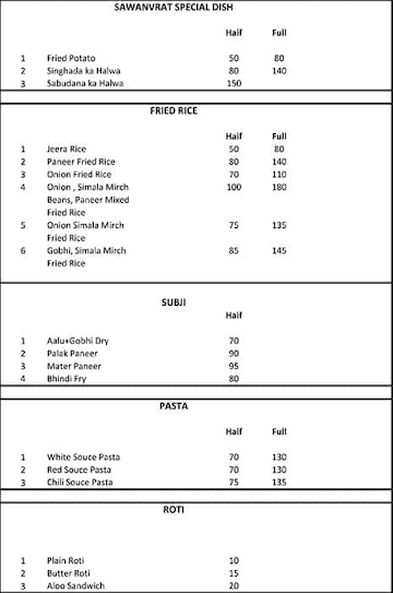 Paratha Chaai Point menu 