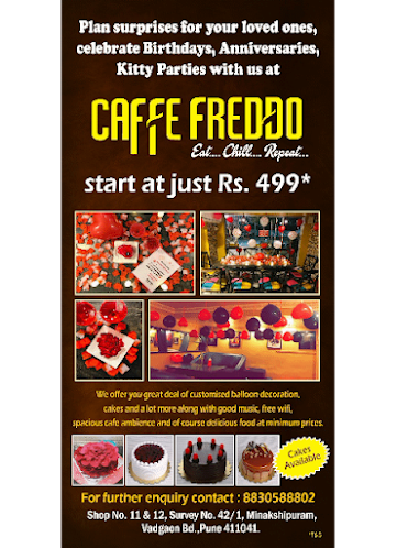 Cafe Freddo menu 