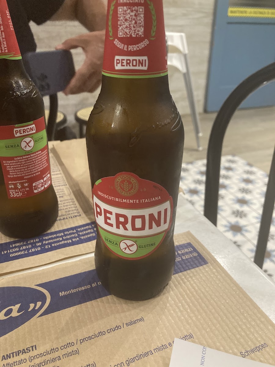 Peroni beer