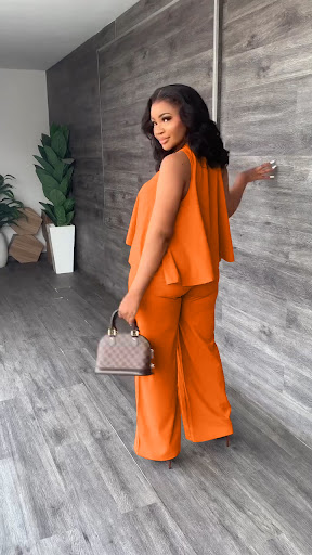 Title 5, Sleeveless Loose Top Casual Pants Two Piece Set...