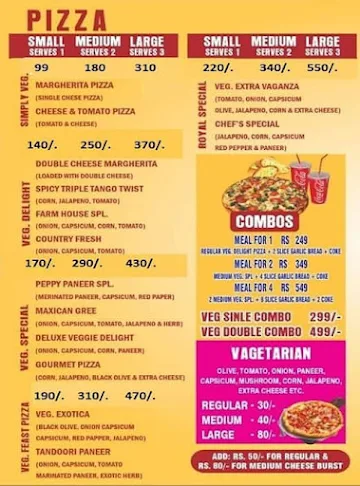 Da Pizza Point menu 