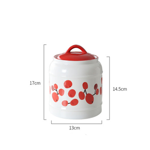 Title 8, Large-capacity kitchen food bottle with lid, pe...