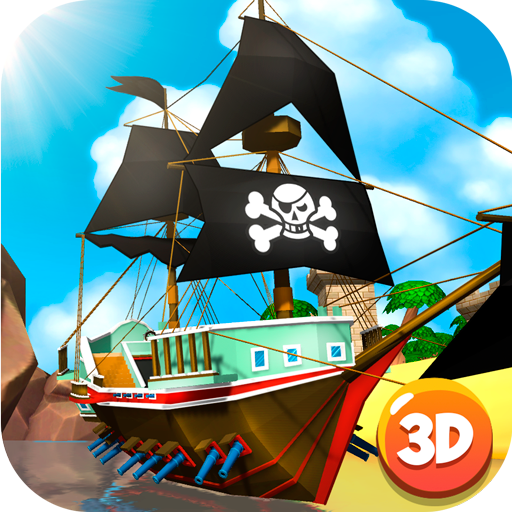 Pirate Battleship Fight 3D icon
