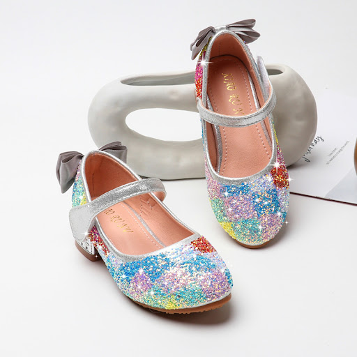 Title 1, Girls Princess Flash Diamond Shoes Color Studen...