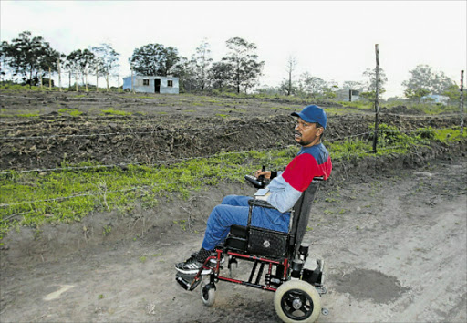 NO GO: Mxolisi NYobo from Mdantsane had hoped that he would have a place he could call his home after he bought a vacant plot of land at Grayland near Fort Jackson, only to find that it is government-owned land. Picture; MICHAEL PINYANA