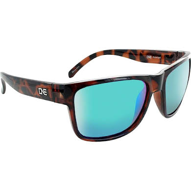 Optic Nerve ONE Kingfish Polarized Sunglasses: Shiny Dark Demi with Polarized Smoke Green Mirror Lens